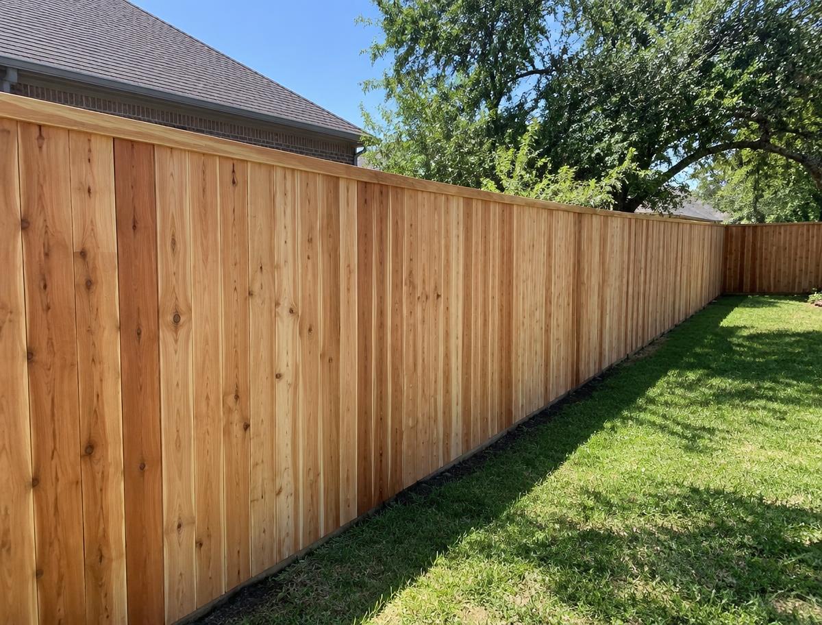 New fence installation
